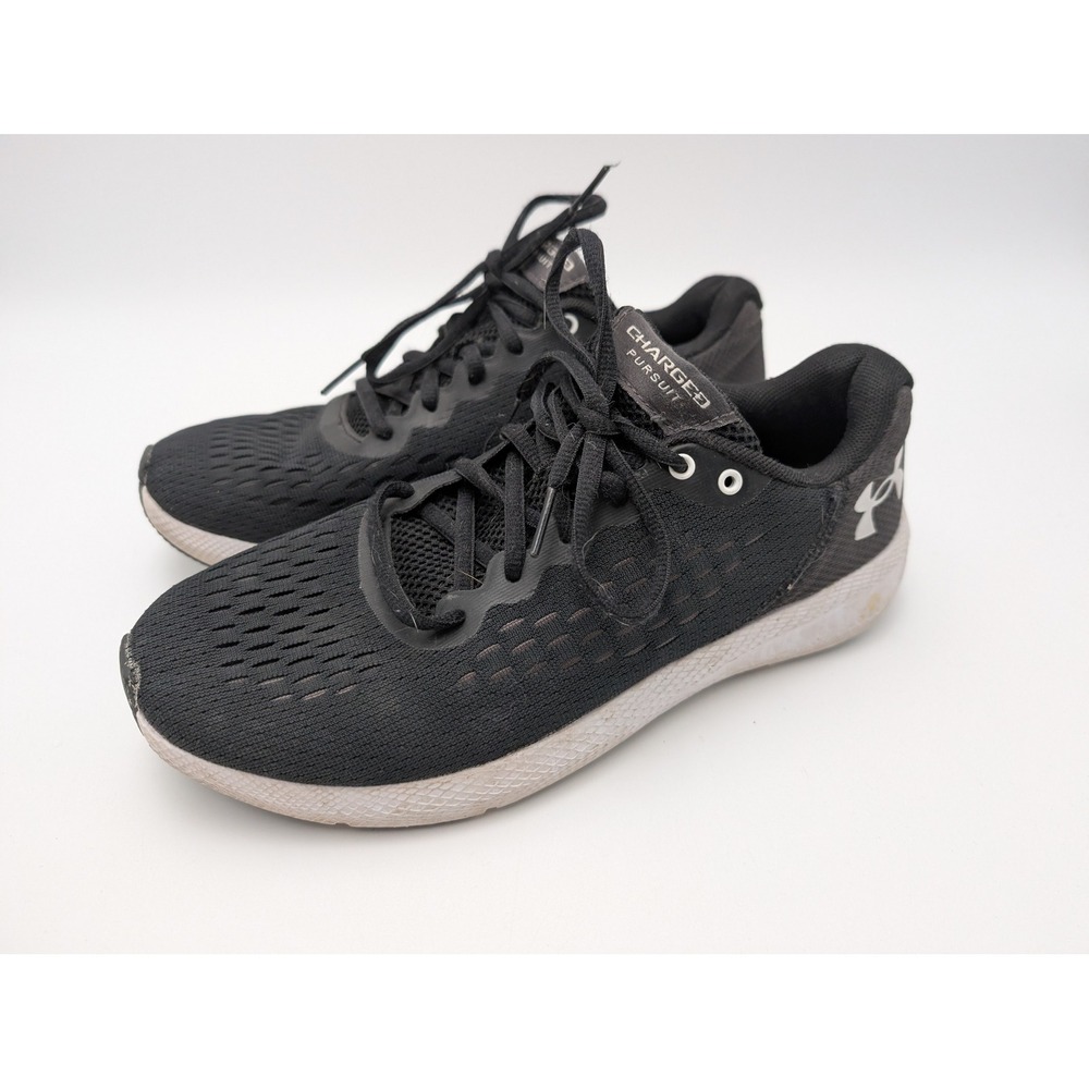 Under Armour Charged Pursuit Running Shoes Men's Black Size 7.5 Athletic Sneaker